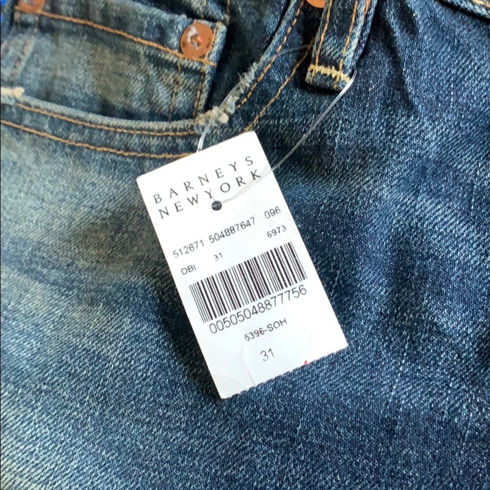 New Barney’s NSF Ripped Denim Jeans size 31